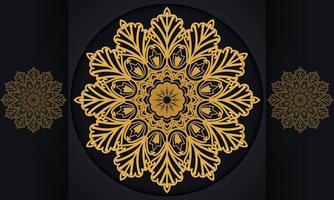 Mandala pattern vector design.