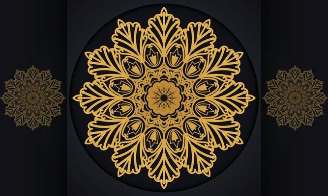Mandala pattern vector design.