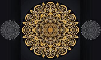 Mandala pattern vector design.