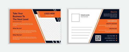 Business postcard design template and real estate postcard or Eddm postcard design template