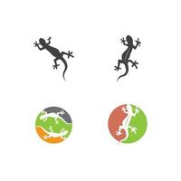 Lizard logo design vector template