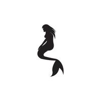 Mermaid logo icon design vector