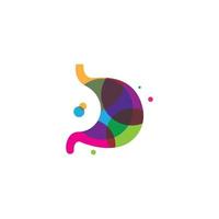 colorful stomach logo icon vector