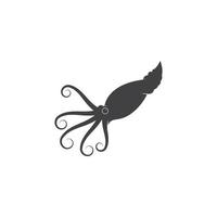 Squid logo vector template