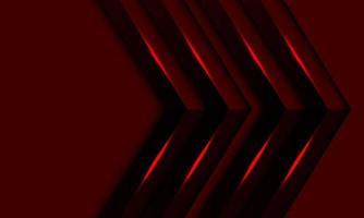 Abstract red metallic arrow direction with blank space design modern futuristic background vector