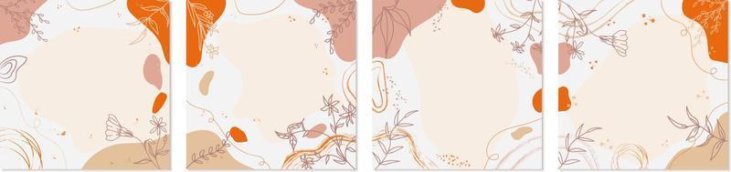 modern color abstract nature template, creative template background template, template for social media. vector