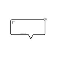 set of speech bubble frames for comic text isolated white background. Empty outline bubble for speech text. Dialog empty cloud, cartoon box. vector