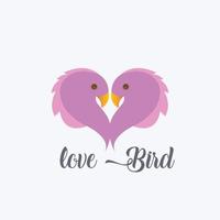 Couple Of Birds In Love vector