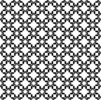 Black and white seamless pattern texture. Greyscale ornamental graphic design. Mosaic ornaments. vector