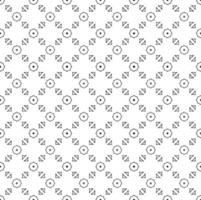 Black and white seamless pattern texture. Greyscale ornamental graphic design. Mosaic ornaments. vector