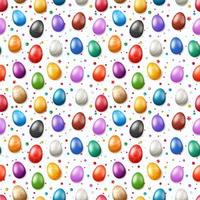 Vector seamless pattern with Easter eggs. Easter holiday background for printing, wrap and wallpapers