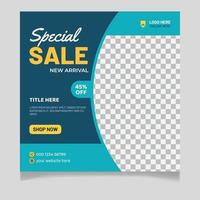 Special Sale New Arrival Fashion Social Media Post Template vector