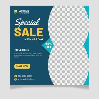 Special Sale New Arrival Fashion Social Media Post Template