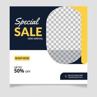 Special Sale New Arrival Social Media Post Template vector