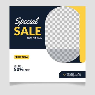 Special Sale New Arrival Social Media Post Template