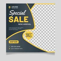 Special Sale New Arrival Fashion Social Media Post Template vector