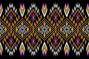 Geometric ethnic oriental traditional pattern.Figure tribal embroidery style.Design for background,wallpaper,clothing,wrapping,fabric,vector illustration vector