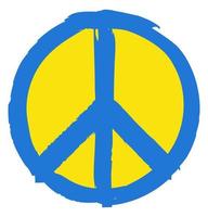 Peace. Stand with Ukraine. Love vector