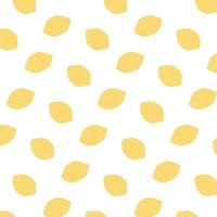 Hand drawn vector illustration of lemon pattern