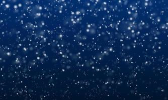 Falling snow flakes banner. White snowflakes flying in the air. Snow flakes, snow background. Winter snowfall illustration vector