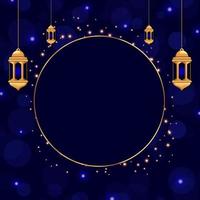 Ramadan background for social media post design template. Islamic banner ads with luxury gold effect. Ramadan poster. Vector illustration