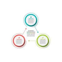 Presentation Business circle infographic template vector