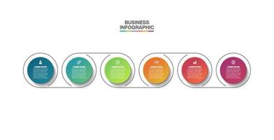 presentación plantilla de infografía empresarial vector