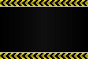 Contruction black and yellow line arrow blank gradient design background vector