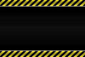 Contruction black and yellow line blank gradient design background