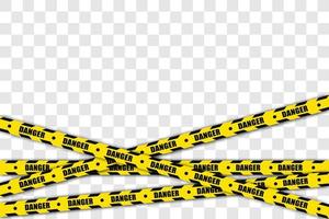 Police line danger tape black and yellow vector design