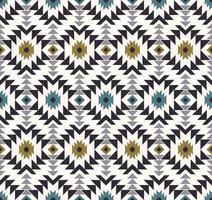 Native aztec and triangle geometric shape seamless background. Ethnic tribal pattern design. Use for fabric, textile, interior decoration elements, upholstery, wrapping. vector