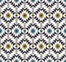 Native aztec and triangle geometric shape seamless background. Ethnic tribal pattern design. Use for fabric, textile, interior decoration elements, upholstery, wrapping. vector