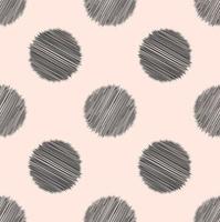 Random small line zig zag scribble in circle geometric shape seamless pattern background. Modern cream grey color design. Use for fabric, textile, interior decoration elements, upholstery. vector