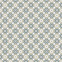 Circle flower shape grid seamless pattern green gold color background. Batik, Islamic, Peranakan pattern. Use for fabric, textile, interior decoration elements, upholstery, wrapping. vector