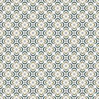 Circle flower shape grid seamless pattern green gold color background. Batik, Islamic, Peranakan pattern. Use for fabric, textile, interior decoration elements, upholstery, wrapping. vector