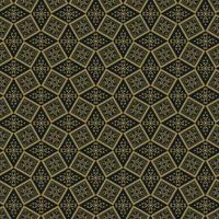 Geometric ethnic tribal square rhombus shape seamless background. Islamic pattern retro black gold color design. Use for fabric, textile, interior decoration elements, upholstery, wrapping. vector