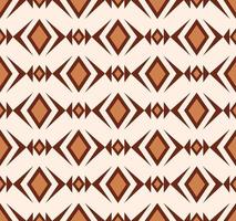 Geometric rhombus triangle line grid shape seamless pattern background. Ethnic tribal brown color design. Use for fabric, textile, interior decoration elements, upholstery, wrapping. vector