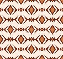 Geometric rhombus triangle line grid shape seamless pattern background. Ethnic tribal brown color design. Use for fabric, textile, interior decoration elements, upholstery, wrapping. vector