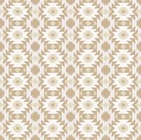 fondo de color crema marrón de patrones sin fisuras de forma geométrica tribal étnica. uso para telas, textiles, elementos de decoración de interiores, tapicería, envoltura. vector