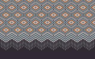 Native aztec tribal rhombus geometric zig zag line shape seamless background. Ethnic color pattern design. Use for fabric, textile, interior decoration elements, upholstery, wrapping. vector