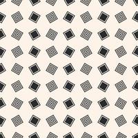 Small random square geometric shape seamless pattern background. Minimalist beige color design. Use for fabric, textile, interior decoration elements, upholstery, wrapping. vector