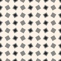 Small random square geometric shape seamless pattern background. Minimalist beige color design. Use for fabric, textile, interior decoration elements, upholstery, wrapping. vector