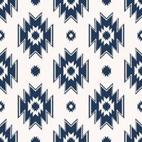 Ethnic tribal modern geometric shape blue color simple pattern design seamless background. Use for fabric, textile, interior decoration elements, upholstery, wrapping. vector