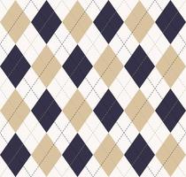 Argyle tradicional de patrones sin fisuras fondo de color azul dorado contemporáneo. uso para telas, textiles, elementos de decoración de interiores, envoltura, tapicería. vector