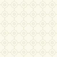 Geometric grid small flower seamless pattern cream grey color background. Simple Sino-Portuguese or Peranakan pattern. Use for fabric, textile, interior decoration elements, upholstery. vector