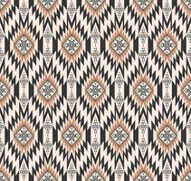 étnico tribal tradicional geométrico rombo cuadrado zig zag forma de patrones sin fisuras fondo de color crema marrón. uso para telas, textiles, elementos de decoración de interiores, tapicería, envoltura.