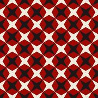 Geometric star grid seamless pattern on red background. Vintage Christmas color design. Use for fabric, textile, interior decoration elements, upholstery, wrapping.