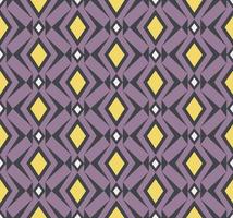 Ethnic tribal grid geometric rhombus square, triangle shape yellow purple color seamless pattern  background. Use for fabric, textile, interior decoration elements, upholstery, wrapping. vector