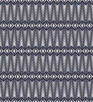 Cuadrado de rombo blanco tribal étnico, triángulo geométrico en forma de espiga sin costuras patrón de fondo de color azul. uso para telas, textiles, elementos de decoración de interiores, tapicería, envoltura. vector