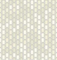 Cuadrícula de rectángulo geométrico pequeño color gris crema aleatorio patrón sin costuras sobre fondo blanco. uso para tela, textil, elementos de decoración de interiores, tapicería, envoltura, plantilla. vector